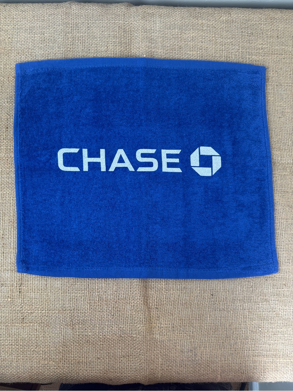 Chase Bank Logo Blue 100% Cotton Towel set of 3 limited edition US OPEN TENNIS